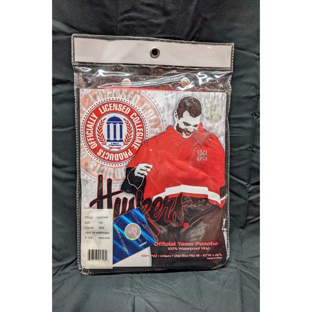 Nebraska Cornhusker Official Team Poncho